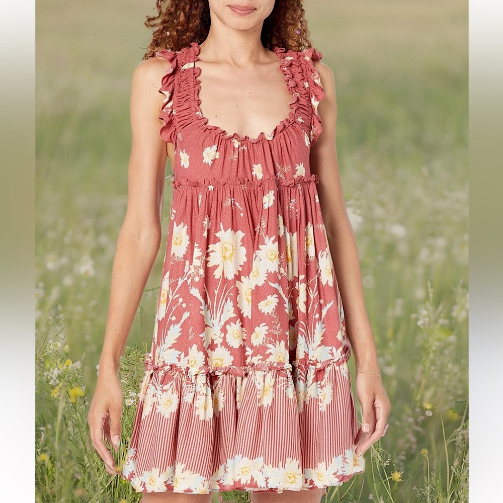 • Free People Intimately Bali Wild slip dress orange large